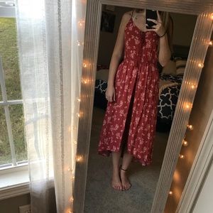 floral romper w/ skirt